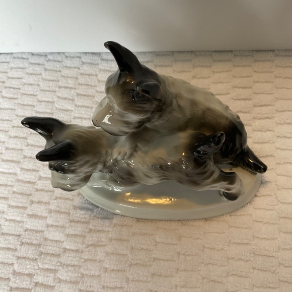 Antique Scottish Terrier - Black/White Scottie Dogs - Carl Scheidig Germany - Picture 8 of 16